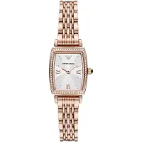 Emporio Armani AR11406 Witte Wijzerplaat Dames Horloge