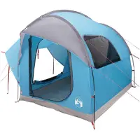 vidaXL Auto Tent met dak Blauw 239 x 210 x 210 cm Polyester en Staal
