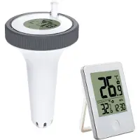Typecat Draadloze zwembadthermometer, drijvende, gemakkelijk af te lezen, digitale zwembadthermometer