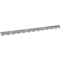 vidaXL Gazonrand 20 st 102 x 4 x 4 cm Staal Zilverkleurig