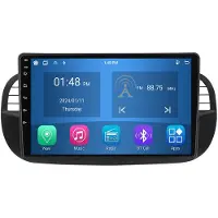 RoverOne 4G+64G Autoradio Bluetooth CarPlay Android Auto GPS Navigatie voor Fiat 500 2007 - 2015