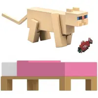Minecraft Biome Builds Perzische kat actiefiguur - 8 cm, JCN30