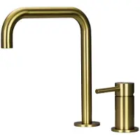 Pure.Sink Luxion 2-gats Gouden keukenkraan met U uitloop PLX2HU-60