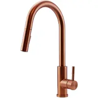 Pure.Sink Elite Steel Stream-S keukenkraan PVD koper met uittrekbare uitloop PS8045-62