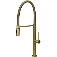Pure.Sink Luxion Gouden keukenkraan profi met flexibele uitloop en 2 straalsoorten PLXFLEX-60