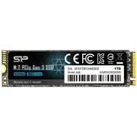 Silicon Power P34A60 - M.2 PCIe 3.0 NVMe SSD - 1TB - Leessnelheid 2200MB/s - Schrijfsnelheid 1600MB/s