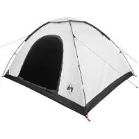 vidaXL Kamperen tent met dak Wit Blackout 335 x 275 x 180 cm