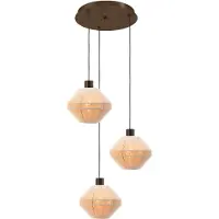 Eglo Orimini Hanglamp - E27 - Ø 40 cm - Crème/Brons - Textiel
