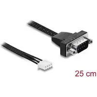 DeLOCK Serial RS-232 Connection Cable D-Sub 9 pin male to JST XH 4 pin header female 25 cm