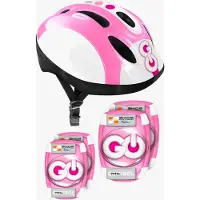 Stamp Helmet + Elbow & Knee Pads Girl, SKIDS CONTROL