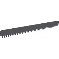 vidaXL Gazonrand 30 st 103 x 10 cm Staal Antracietkleurig