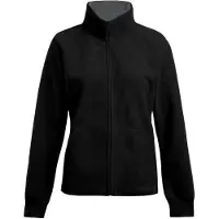 Promodoro Women´s Double Fleece Jacket E7985 - Black/Light Grey (Solid) - XL