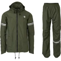 Agu Original Essential Regenpak – 100% Waterdicht & Winddicht – Dames & Heren - Poray 5.000 – Gerecycled Materiaal – Groen - Maat XXL