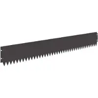 vidaXL Gazonrand 20 st 103 x 15 cm Staal Zwart