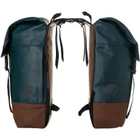 Agu DWR Urban - Dubbele Fietstas - 36L - Waterafstotend - Reflecterend - Groen - Bevestiging met bandjes