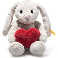 Steiff | Hoppie Rabbit Love 16cm Light Grey