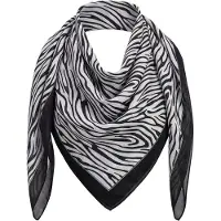 Faina Sjaal black denim / wit
