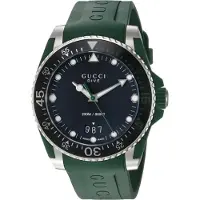 Gucci YA136310 Dive zwarte wijzerplaat herenhorloge