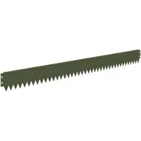 vidaXL Gazonrand 50 st 103 x 10 cm Staal Olijfgroen