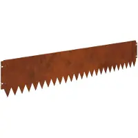 vidaXL Gazonrand 30 st 103 x 20 cm Staal Roestig