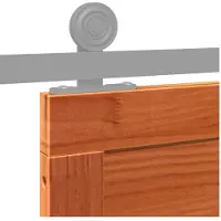 vidaXL Schuurdeur, 90 x 2,5 x 208 cm, massief grenenhout, wasbruin