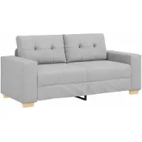 vidaXL Loveseat Bank Wolkengrijs 180x77x82 cm Stof