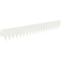 vidaXL Graskantafboording, 10 stuks, 103 x 15 cm, staal, wit