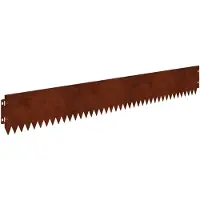 vidaXL Gazonrand 20 st 103 x 15 cm Staal Roestig