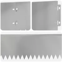 vidaXL Graskantafboording, 20 stuks, 103 x 15 cm, staal, zilver