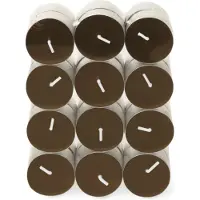 Spaas Geurkaars Essential Collection Twinkling Touch Bruin 4,5 Uur D 3,9 H 1,6 Cm 24 Stuks