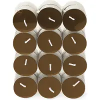 Spaas Geurkaars Essential Collection Warm Wonder Bruin 4,5 Uur D 3,9 H 1,6 Cm 24 Stuks