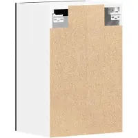 vidaXL Hangende glazen kast zwart eikenkleurig 40x31x60 cm bewerkt hout
