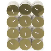 Spaas Geurkaars Essential Collection Romantic Reflections Groen 4,5 Uur D 3,9 H 1,6 Cm 24 Stuks