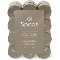 Spaas Geurkaars Essential Collection Mindful Morning Taupe 4,5 Uur D 3,5 H 1,6 Cm 24 Stuks