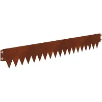 vidaXL Grasafscherming 10 st 103 x 15 cm Metaal Roestig