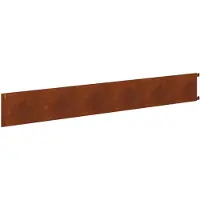 vidaXL Gazonrand 10 st 102 x 15 x 4 cm Staal Roestig