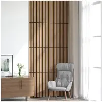 vidaXL Wandpanelen 8 st 60,5 x 60 cm Naturel