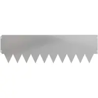 vidaXL Graskantafboording, 20 stuks, 103 x 30 cm, staal, zilver