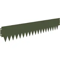 vidaXL Grasafscherming 30 st 103 x 20 cm Metaal Olijfgroen