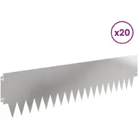 vidaXL Grasafscherming 20 st Metaal