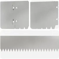 vidaXL Graskantafboording, 20 stuks, 103 x 15 cm, staal, zilver