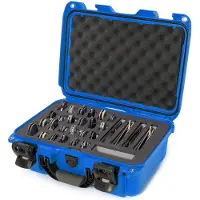 Nanuk 915 koffer met schuim voor 28 messen, blauw