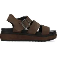 Shabbies Dames Sandalen Maro Bold - Bruin - Maat 38