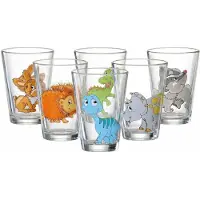 Ritzenhoff & Breker Kindergläser Dino und Waldtiere 200 ml Set van 6