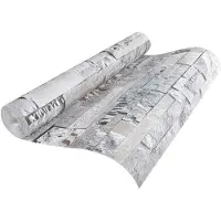 vidaXL 3D Steen Behang Grijs 10 x 0,53 m Non-Woven Stof
