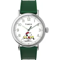 Timex Peanuts Waterbury Standard TW2W78900 Horloge - Rubber - Groen - Ø 40 mm