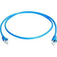 Telegärtner 100008537 RJ45 Netwerkkabel, patchkabel CAT 6A S/FTP Blauw Vlambestendig, Met anti-kniktule 1 stuk(s)