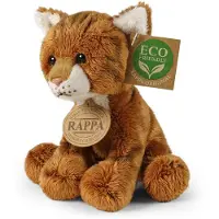 Rappa Eco Friendly Speelgoed - Knuffel Kat - 14 cm - Rood