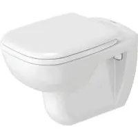 Duravit D-Code closet wand set inclusief zitting 35,5x54,5 cm Wit