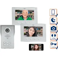 Elro 2-familiewoning, wifi-deurbel met camera en app - video intercom